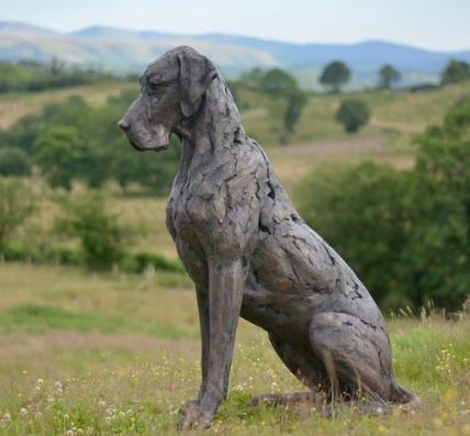 Great Dane Puppy statue3