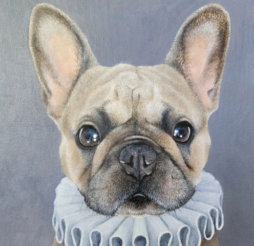 frenchie painting