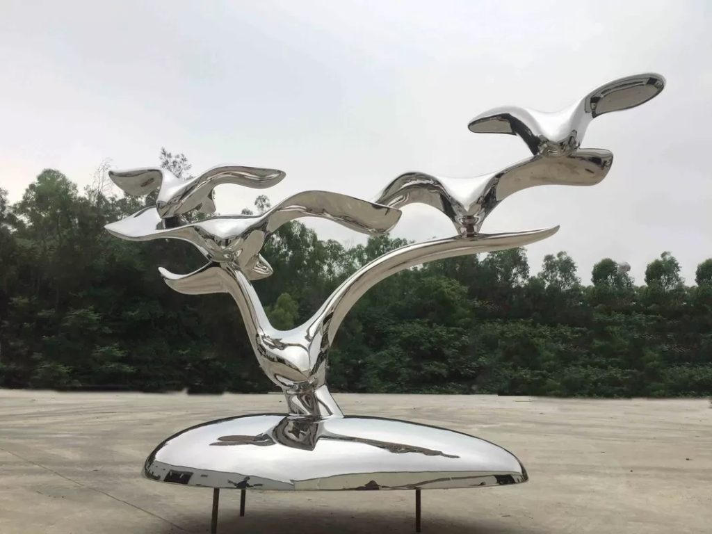 stainless steel animal sculpture