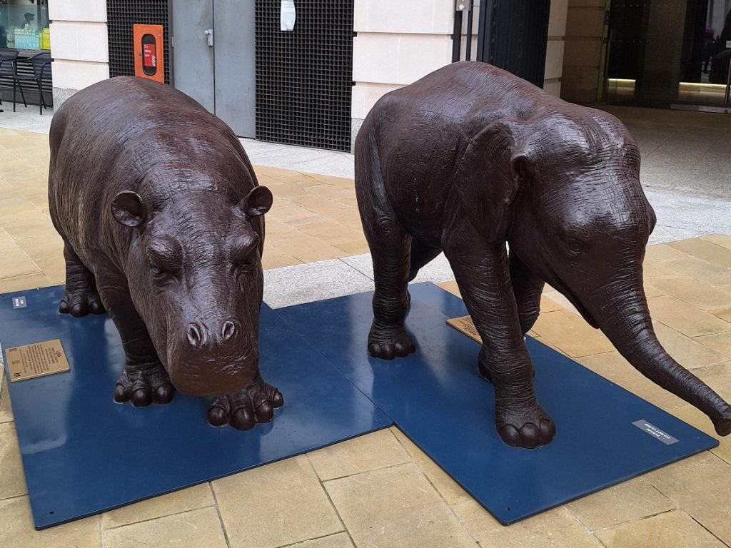 wild animal statues